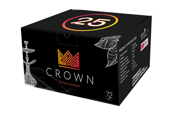 Уголь для кальяна Crown Big 72