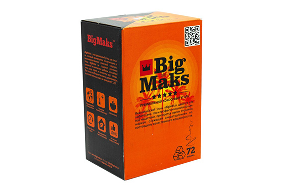 Уголь для кальяна Big Maks 72