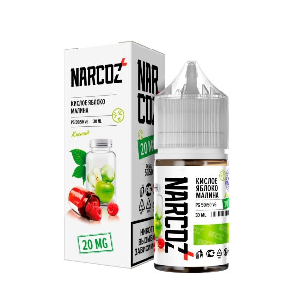NARKOZ Salt 30мл, Кислое Яблоко Малина