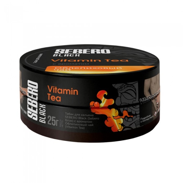 Sebero Black с ароматом Облепиховый чай (Vitamin Tea), 25 гр