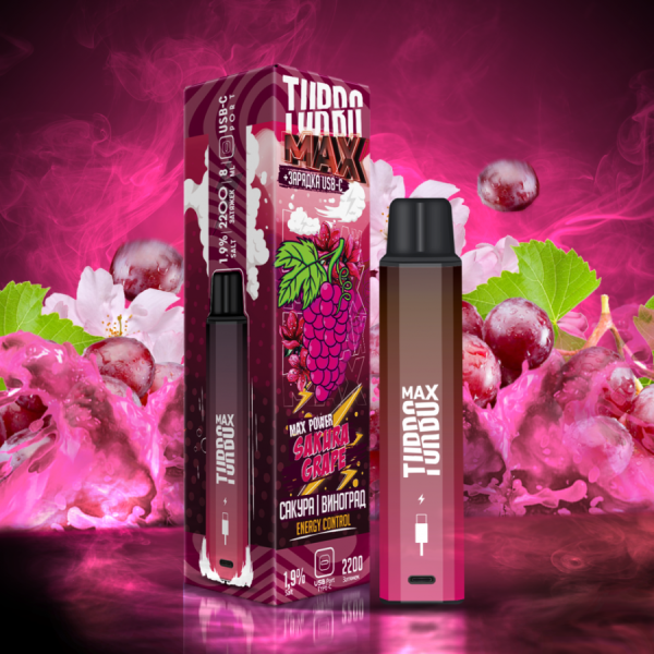 TURBO MAX 2200 - Sakura grape (Сакура, виноград)