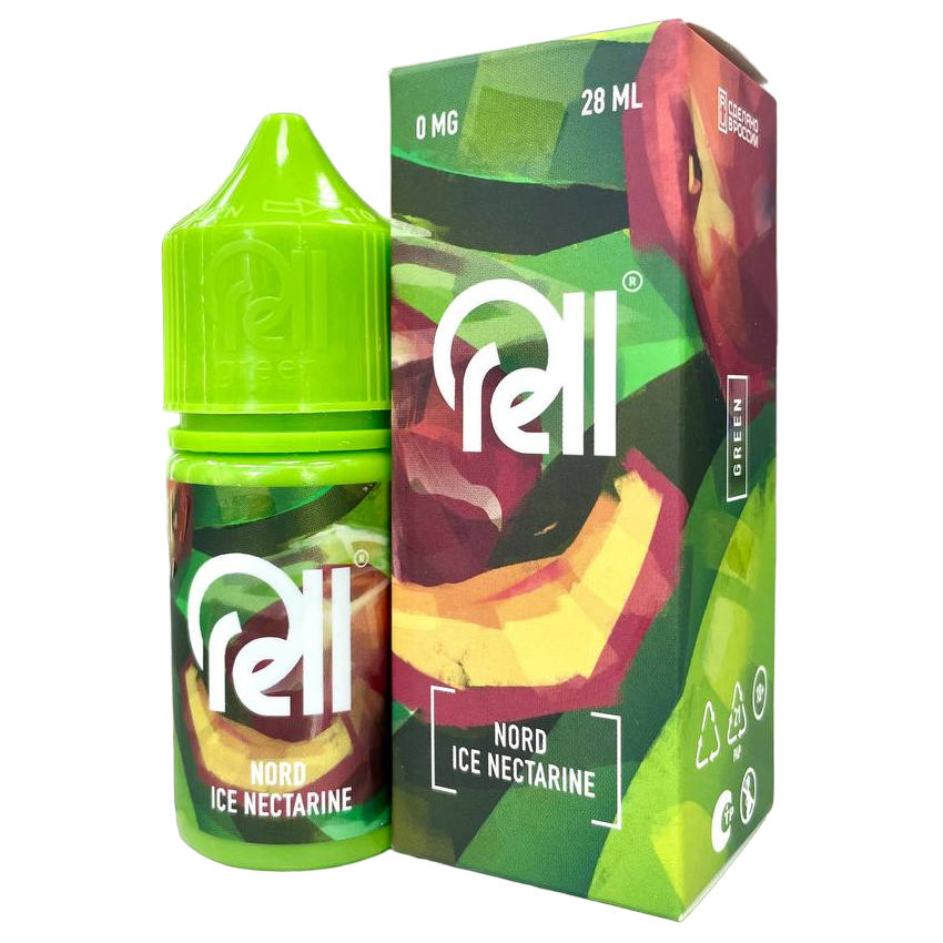 RELL GREEN Nord ice nectarine (28мл, 0мг/см3)