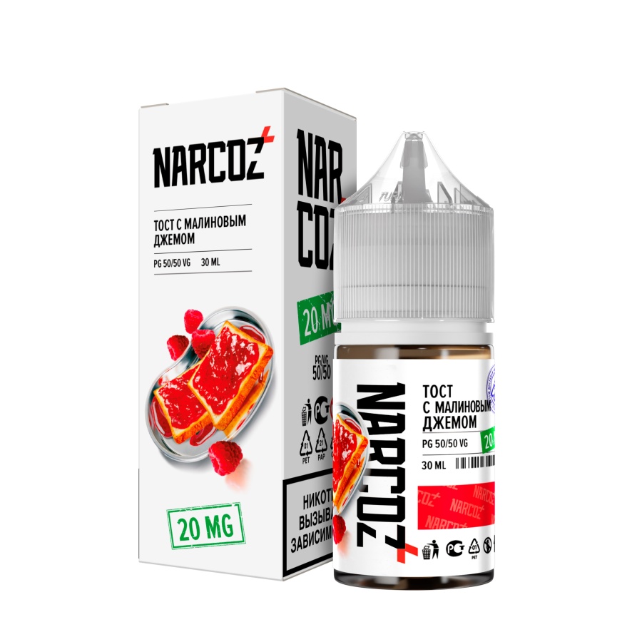 NARKOZ Salt 30мл, Тост С Малиновым Джемом