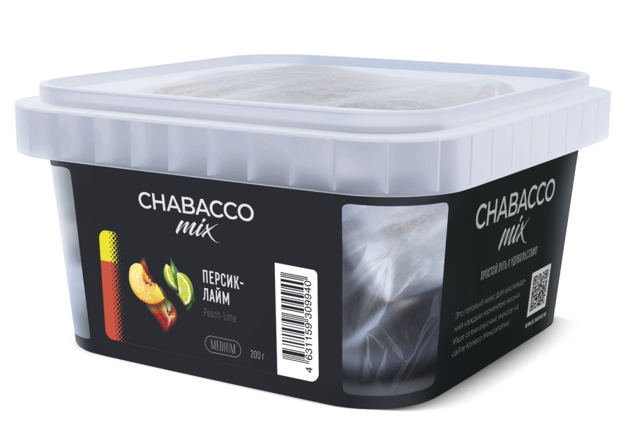 Chabacco Mix Peach Lime (Персик-Лайм), 200 гр