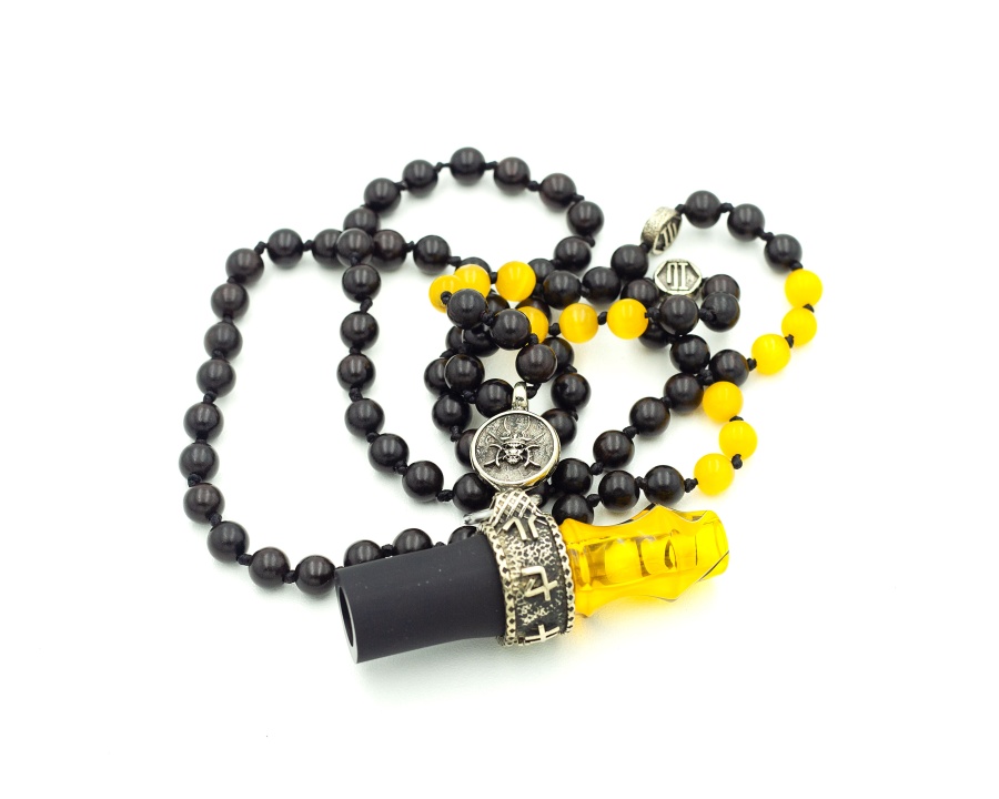 Мундштук Индивидуальный/персональный Japona Samurai Beads Yellow