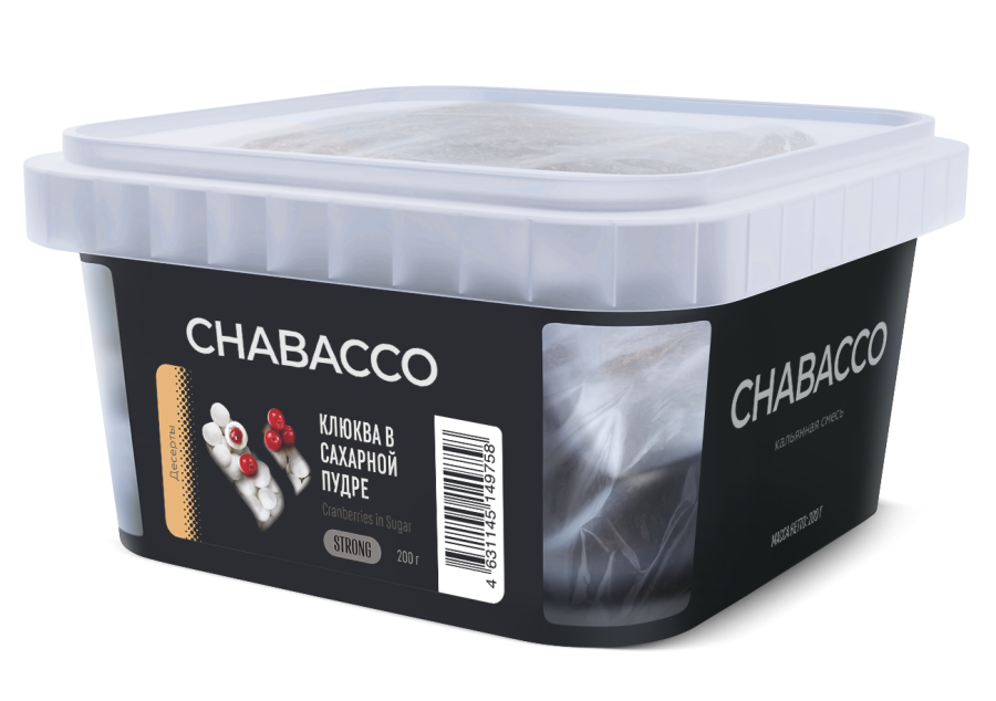 Chabacco Strong Cranberries in powdered sugar (Клюква в сахарной пудре), 200 гр