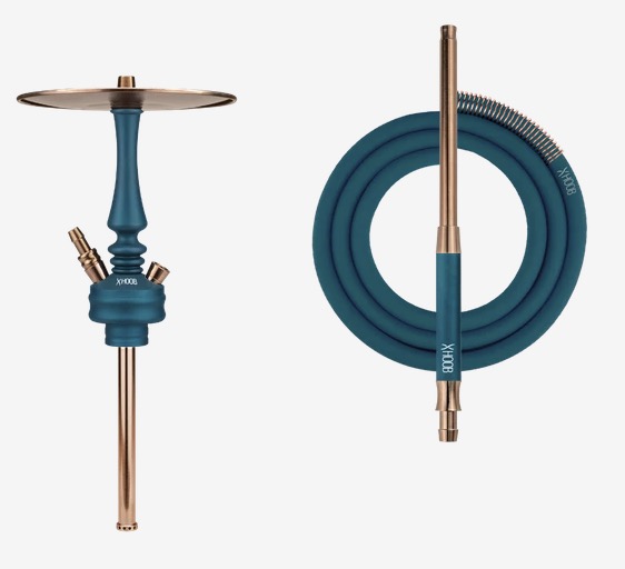 Кальян Hoob Mars Pro Mini Marine blue - Bronze  | Колба Hoob Prima Pro