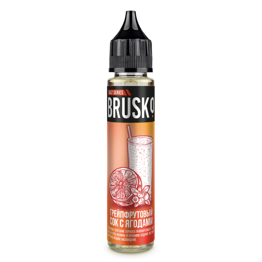 Жидкость Brusko Salt - 2, Грейпфрутовый сок с ягодами, 30 мл