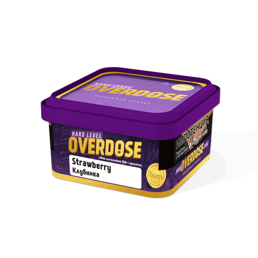 Overdose Strawberry (Клубника), 200 гр