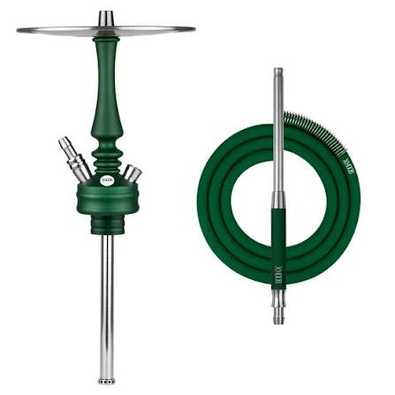 Кальян Hoob Mars Pro Mini British racing green - Steel | Колба Hoob Prima Pro