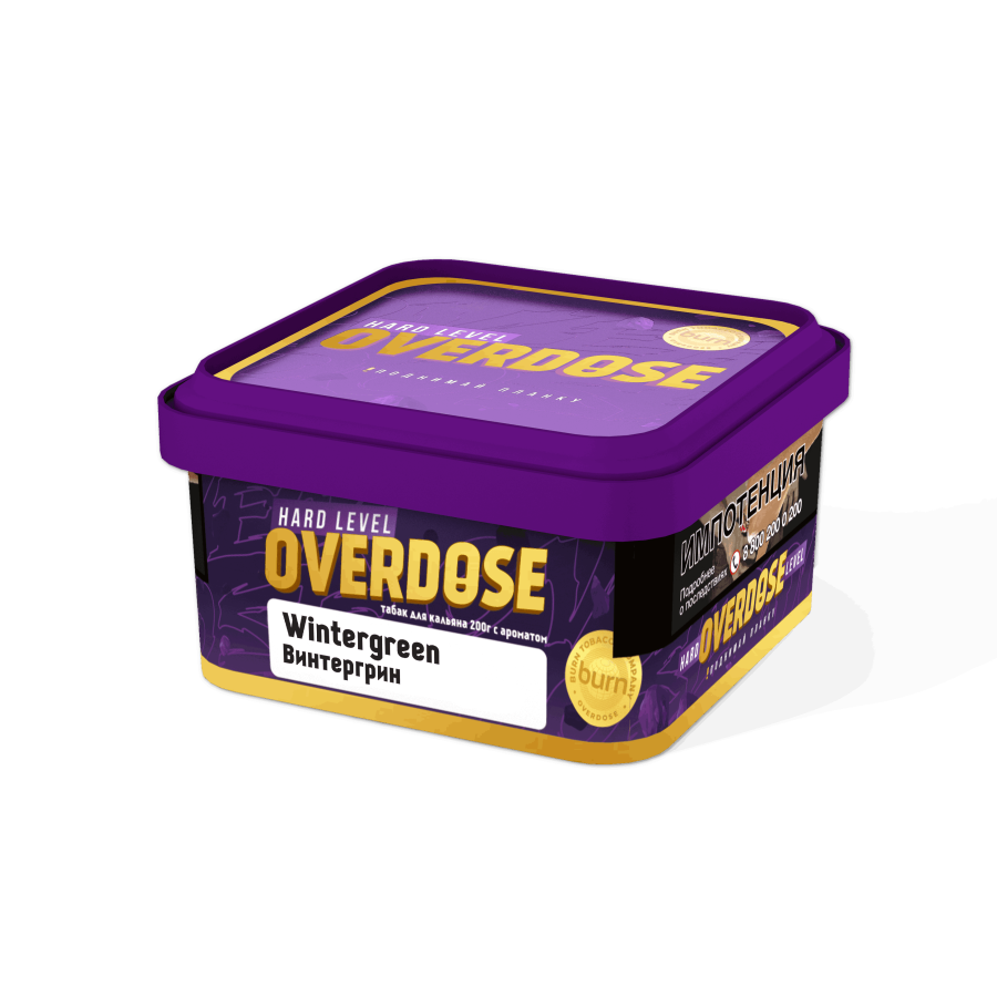 Overdose Wintergreen (Винтергрин), 200 гр