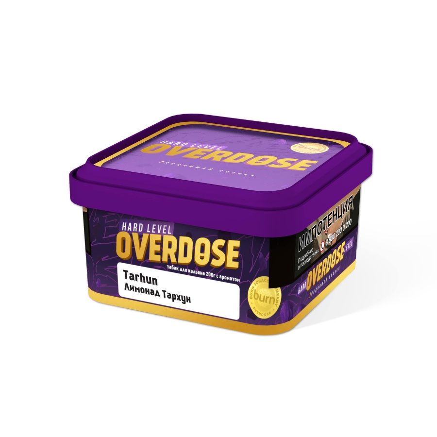 Overdose Tarhun (Лимонад тархун), 200 гр