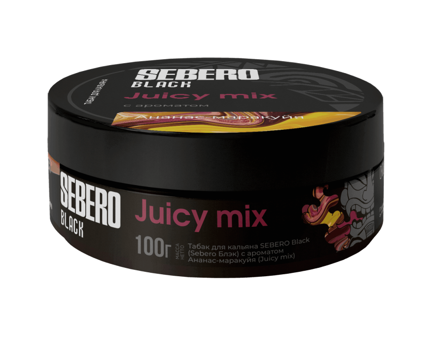 Sebero Black с ароматом Ананас-маракуйя (Juicy mix), 100 гр