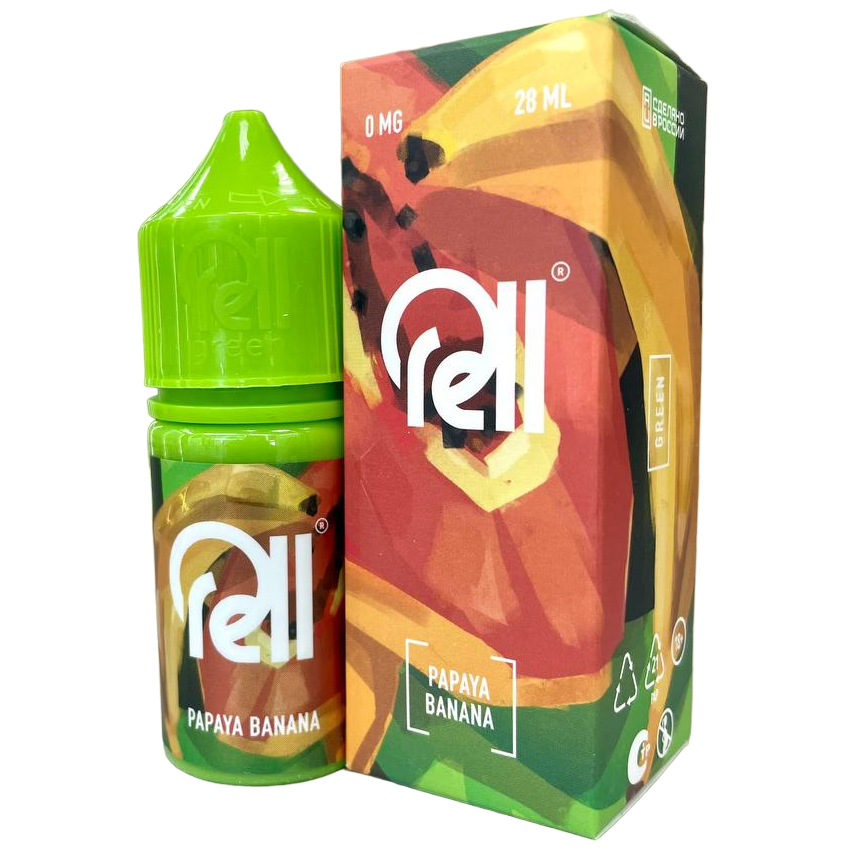 RELL GREEN Papaya banana (28мл, 0мг/см3)