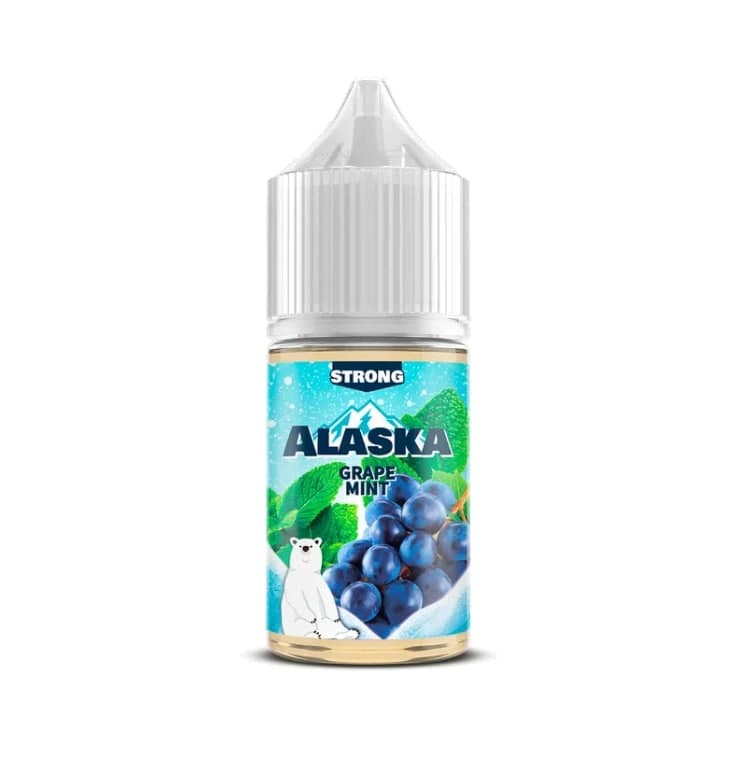 Alaska SALT STRONG Grape Mint / Замороженный виноградно-мятный напиток, 20 - 30мл