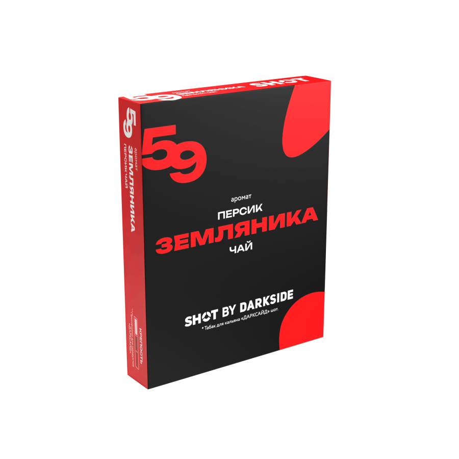 Darkside Shot - Земляника, персик, чай, 25 г