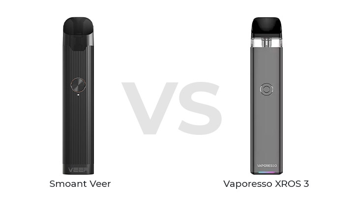 Сравнение Smoant Veer и Vaporesso XROS 3