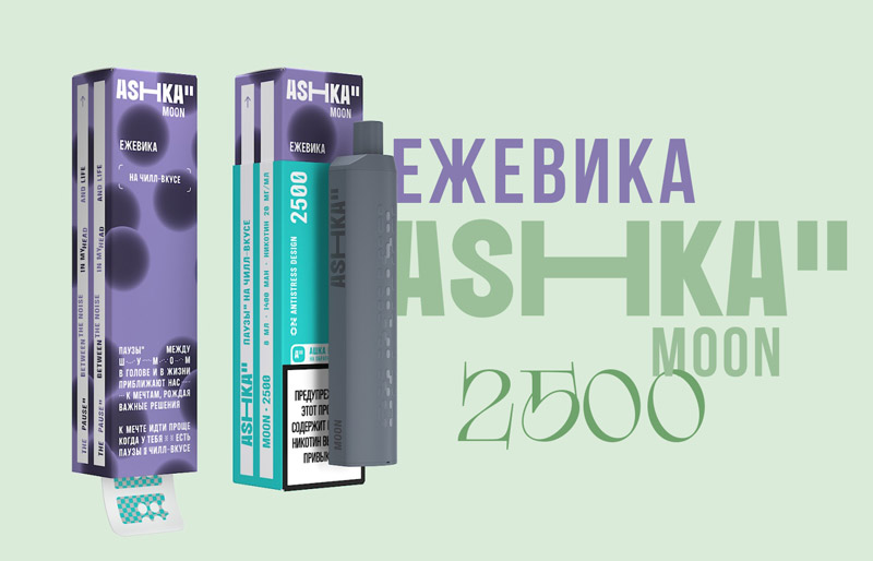 Одноразка ASHKA MOON 2500 Ежевика Одноразка ASHKA MOON 2500 Ежевика