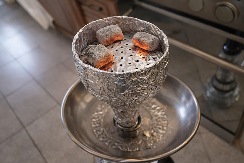 Чаша для кальяна из фольги