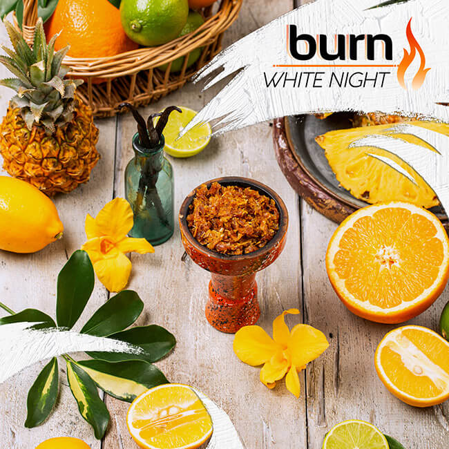 Табак для кальяна со вкусом ванили Burn White Night Табак для кальяна со вкусом ванили Burn White Night