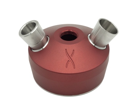 Кальян Hoob Mars Pro Mini Wine red x Steel  | Колба Hoob Prima Pro