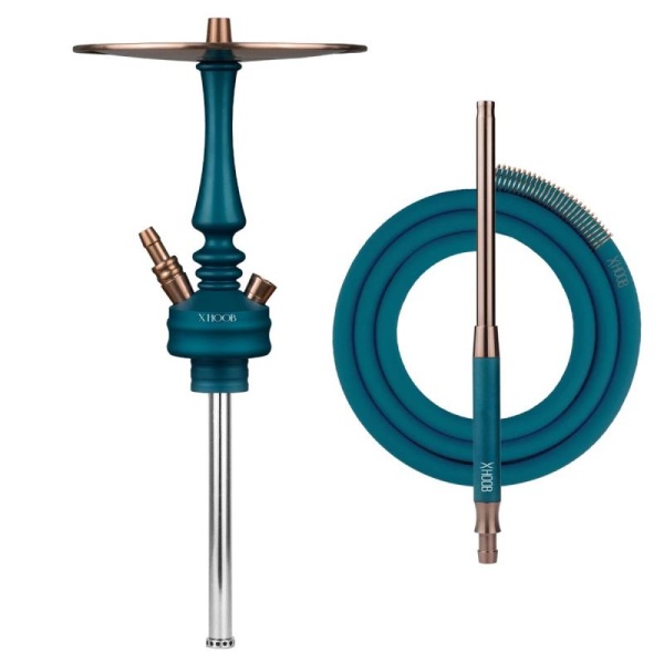 Кальян Hoob Mars Pro Mini Marine blue - Bronze  | Колба Hoob Prima Pro