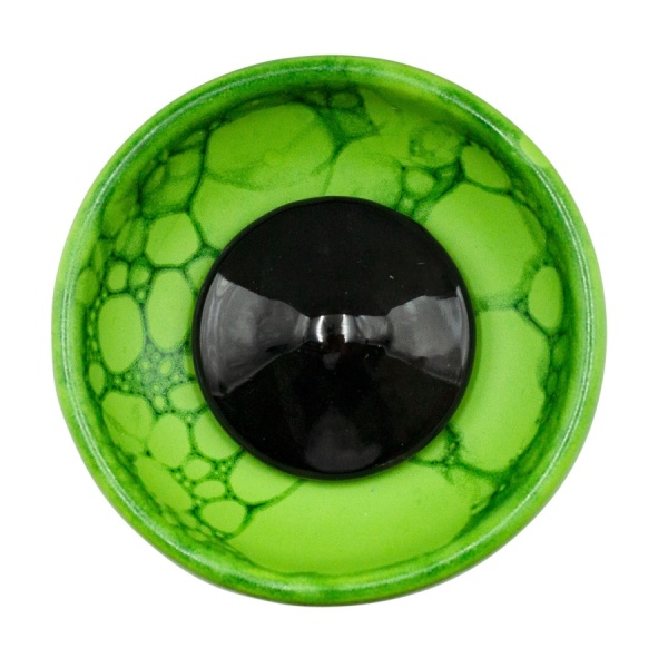 Чаша Облако Flow - Black on Light Green-Green Marble