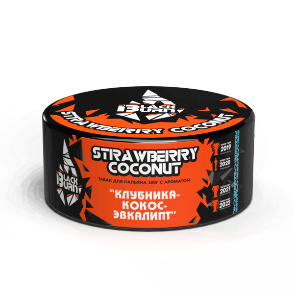 Black Burn Strawberry Coconut (Клубника-Кокос-Эвкалипт), 100 гр