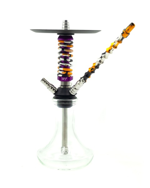 Кальян Coilovers Micro Анодированный Фиолетовый/Золотой