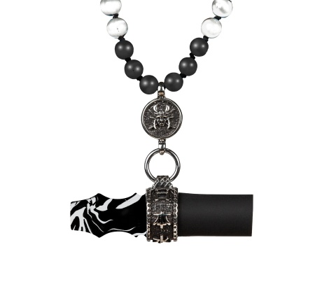 Мундштук Индивидуальный/персональный Japona Samurai Beads White
