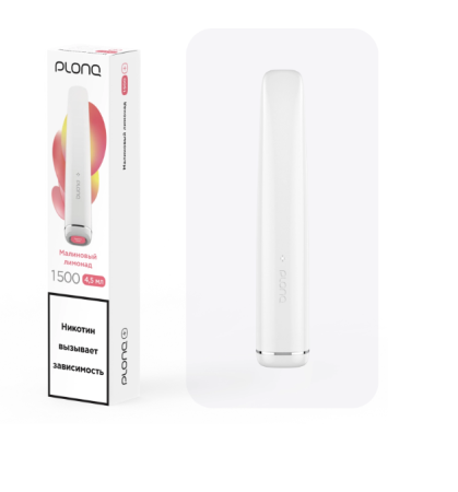 Plonq PLUS (до 1500 затяжек) вкус Малиновый Лимонад