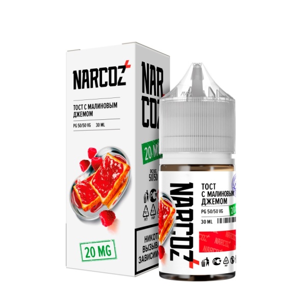 NARKOZ Salt 30мл, Тост С Малиновым Джемом