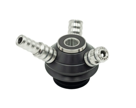 Кальян Coilovers Micro Анодированный Зеленый/Красно-Черный