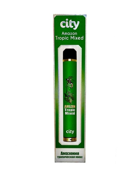 City Highway 0MG 1600 затяжек Salt 0% Амазония - Тропический микс
