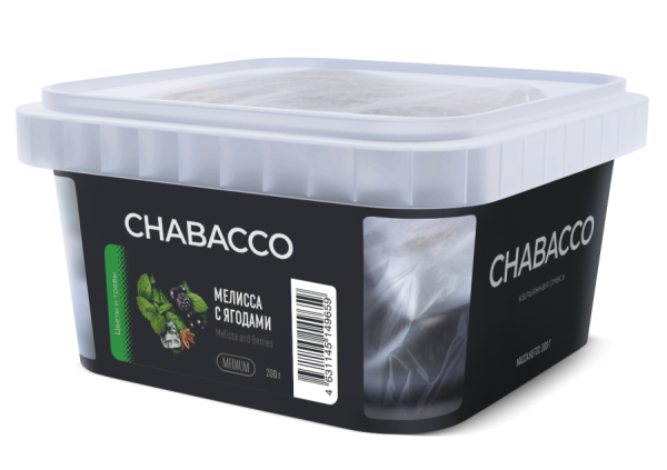 Chabacco Medium Melissa and Berries (Мелисса с ягодами), 200 гр