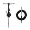 Кальян Hoob Mars Pro Mini Black - Steel | Колба Hoob Prima Pro