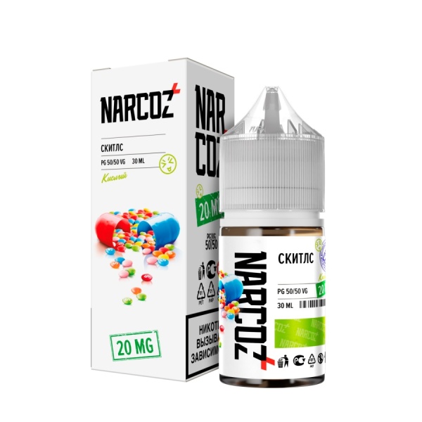 NARKOZ Salt 30мл, Скитлс Кислый
